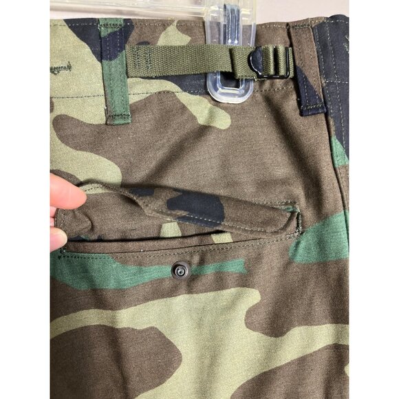 NOS US Military Cold Weather Trousers 1987 Surplus Woodland Camo Cargo M-Long - Picture 9 of 9